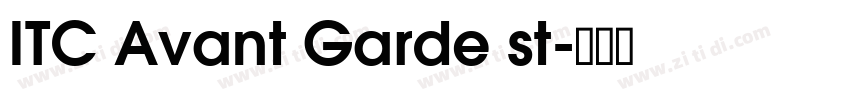 ITC Avant Garde st字体转换